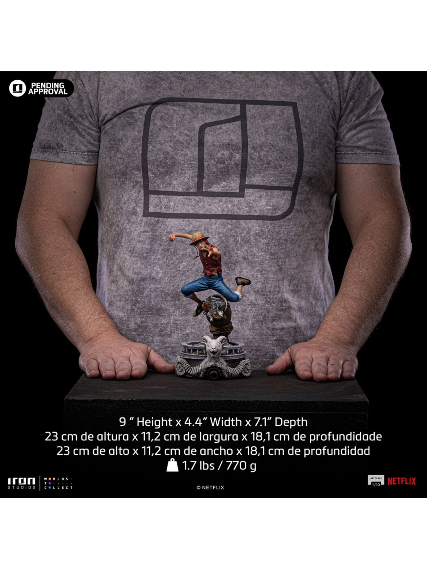 Luffy (One Piece) Art Scale 1/10 Statue by Iron Studios