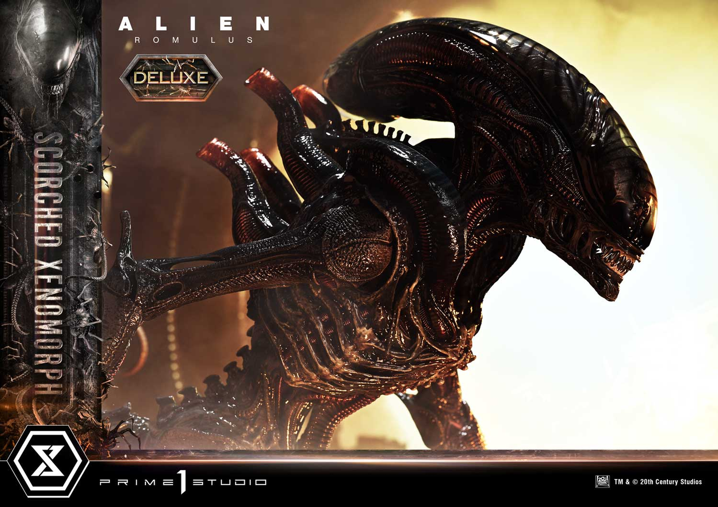 Alien Romulus Scorched Xenomorph DX Bonus Version By Prime 1 Studio
