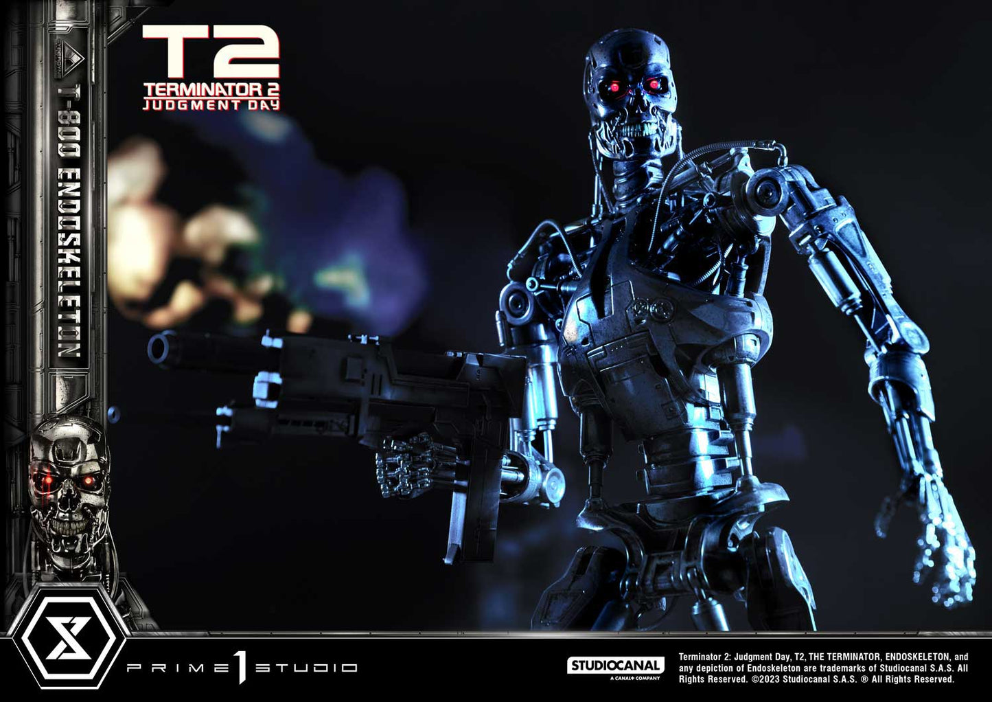 Terminator 2: Judgment Day T-800 Endoskeleton 1/3 Statue By Prime 1 Studio
