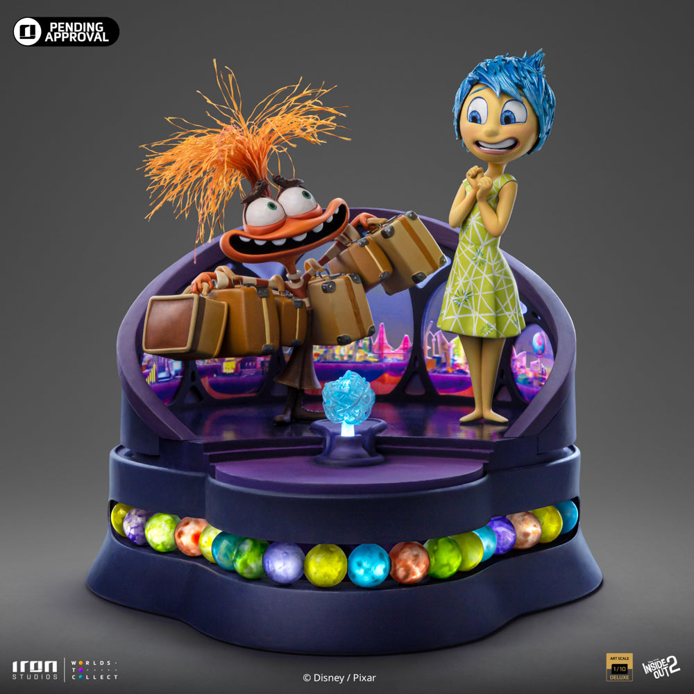 Inside Out 2 - Joy & Anxiety Deluxe 1/10 Statue by Iron Studios