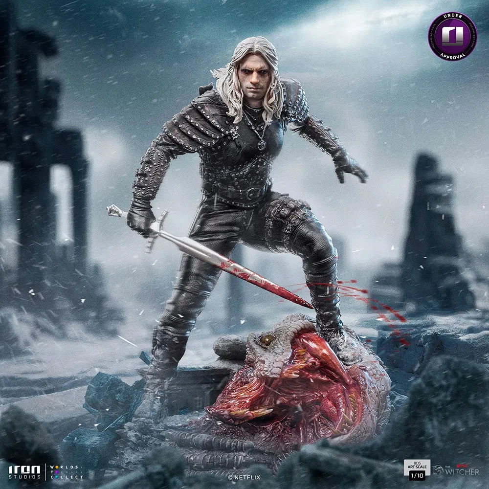 Geralt of Rivia The Witcher Art Scale 1/10 Statue  By Iron Studios