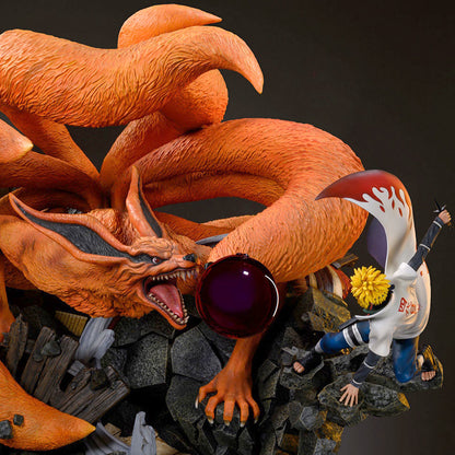 NAMIKAZE MINATO VS KURAMA Statues by HEX Collectibles