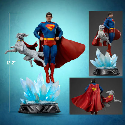 Superman & Krypto Art Scale Statue By Iron Studios