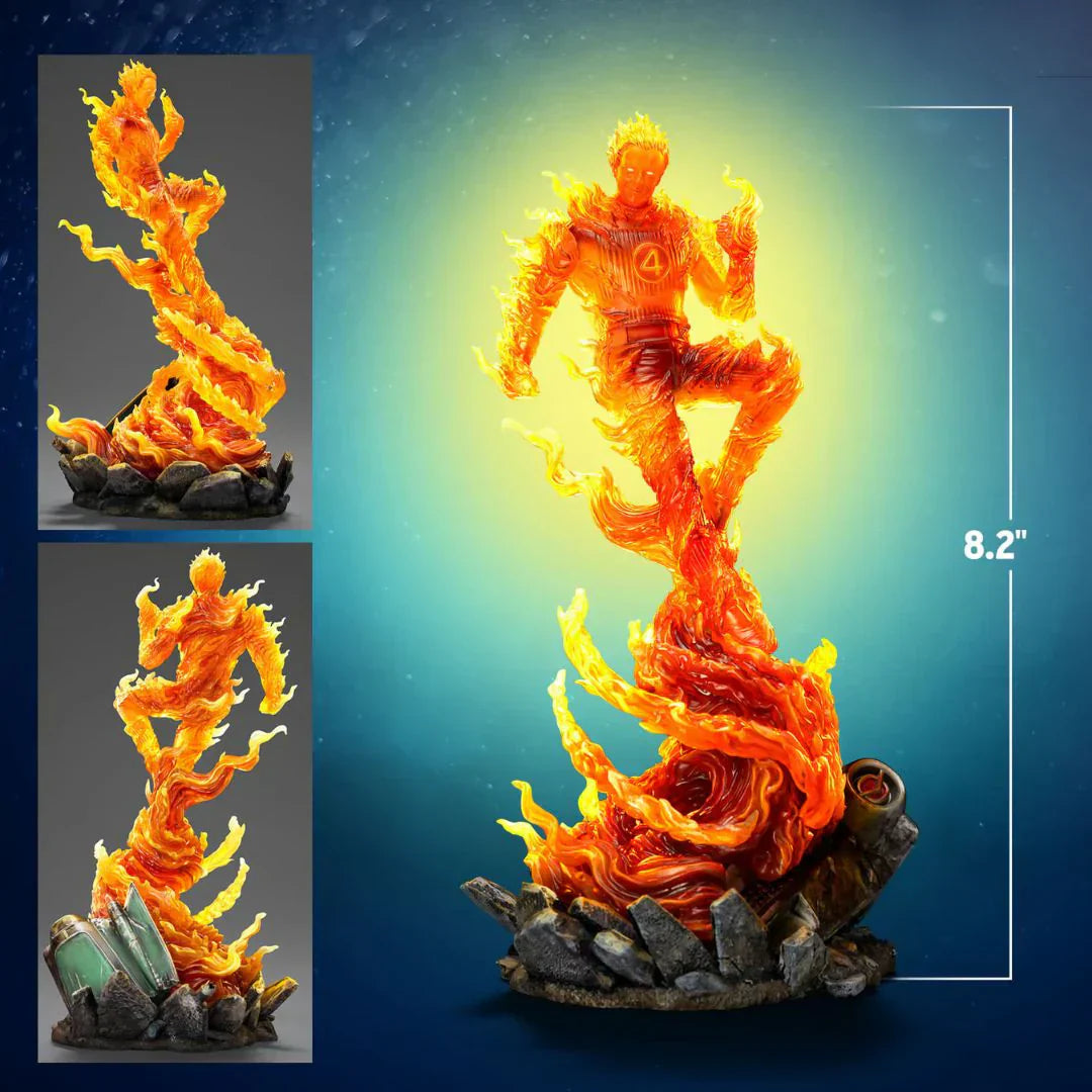 Human Torch Art Scale Statue By Iron Studios