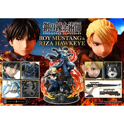 Fullmetal Alchemist Roy Mustang & Riza Hawkeye Dx Regular Version statue By Prime1 Studio