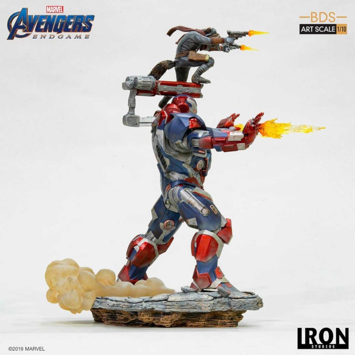 Avengers Endgame Iron Patriot and Rocket 1/10 Art Scale Statue