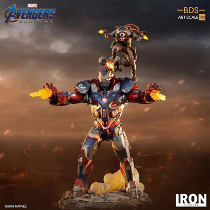 Avengers Endgame Iron Patriot and Rocket 1/10 Art Scale Statue