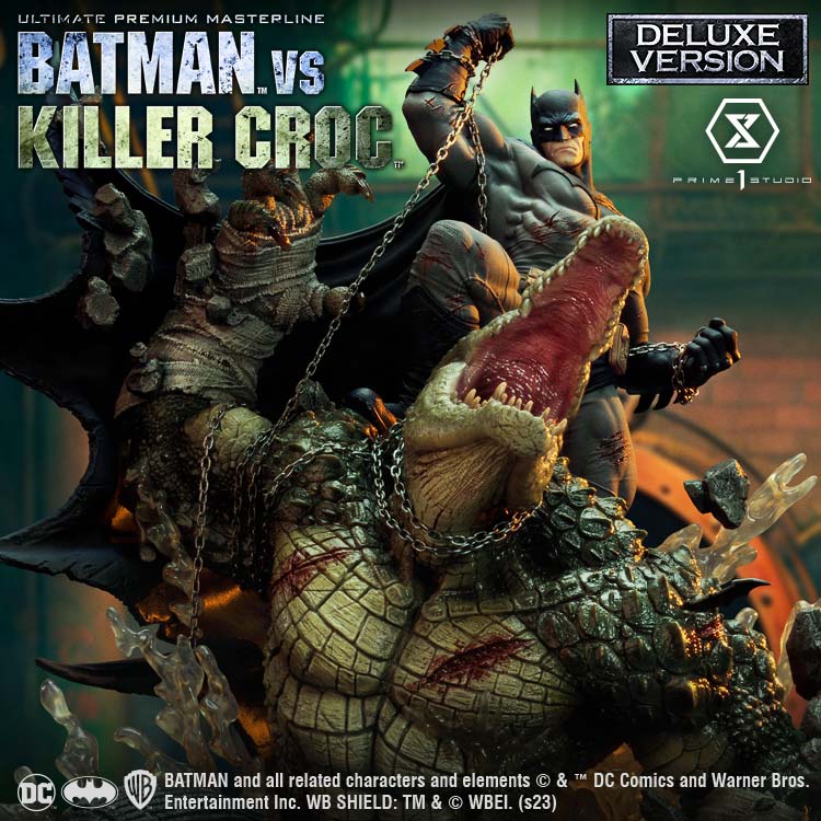 Dc Comics Batman vs. Killer Croc (Deluxe Version) Statue By Prime 1 Studio