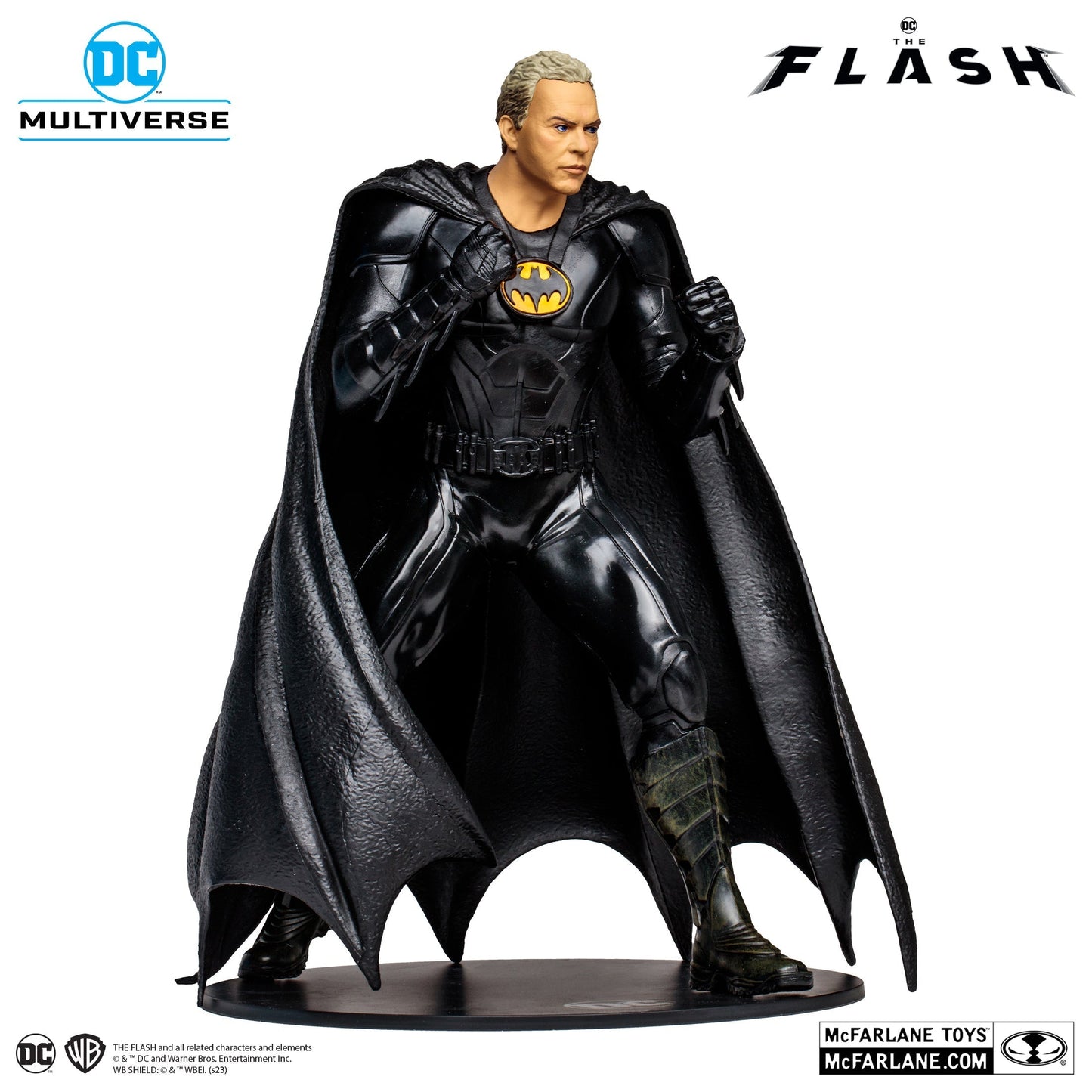 Batman Multiverse Unmasked 12' Statue (Gold Lable) (The Flash Movie) By Mcfarlane