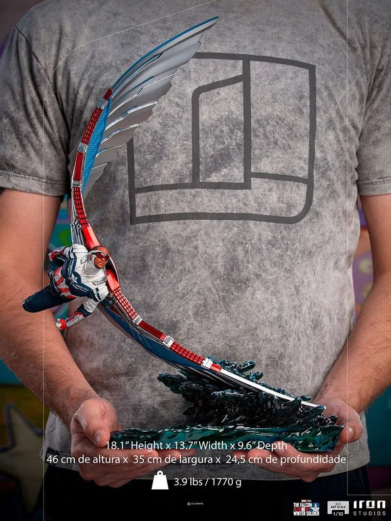 Captain America Sam Wilson (Deluxe) 1/10 Statue By Iron Studios