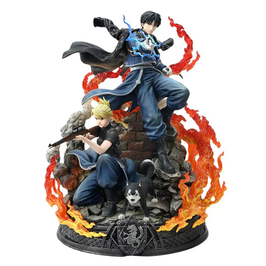 Fullmetal Alchemist Roy Mustang & Riza Hawkeye Dx Regular Version statue By Prime1 Studio