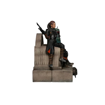 The Mandalorian - Boba Fett and Fennec Shand on Throne Deluxe Art Scale 1/10 Statue