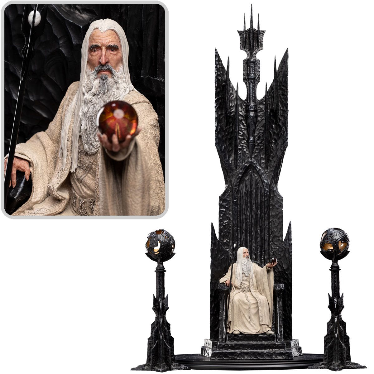 The Lord of the Rings Saruman the White on Throne 1:6 Scale Statue
