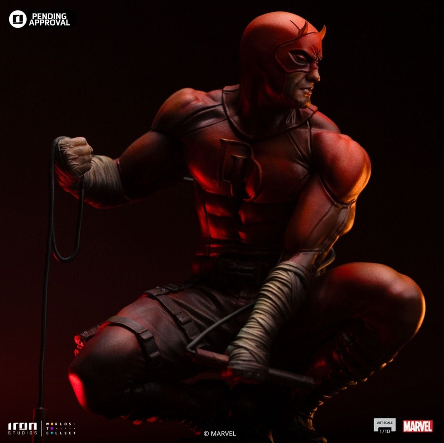 Daredevil Unleashed 1/10 Statue By Iron Studios