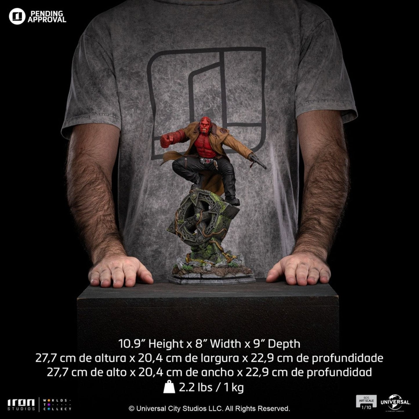 Hellboy (Hellboy 2) 1/10 statue by Iron Studios