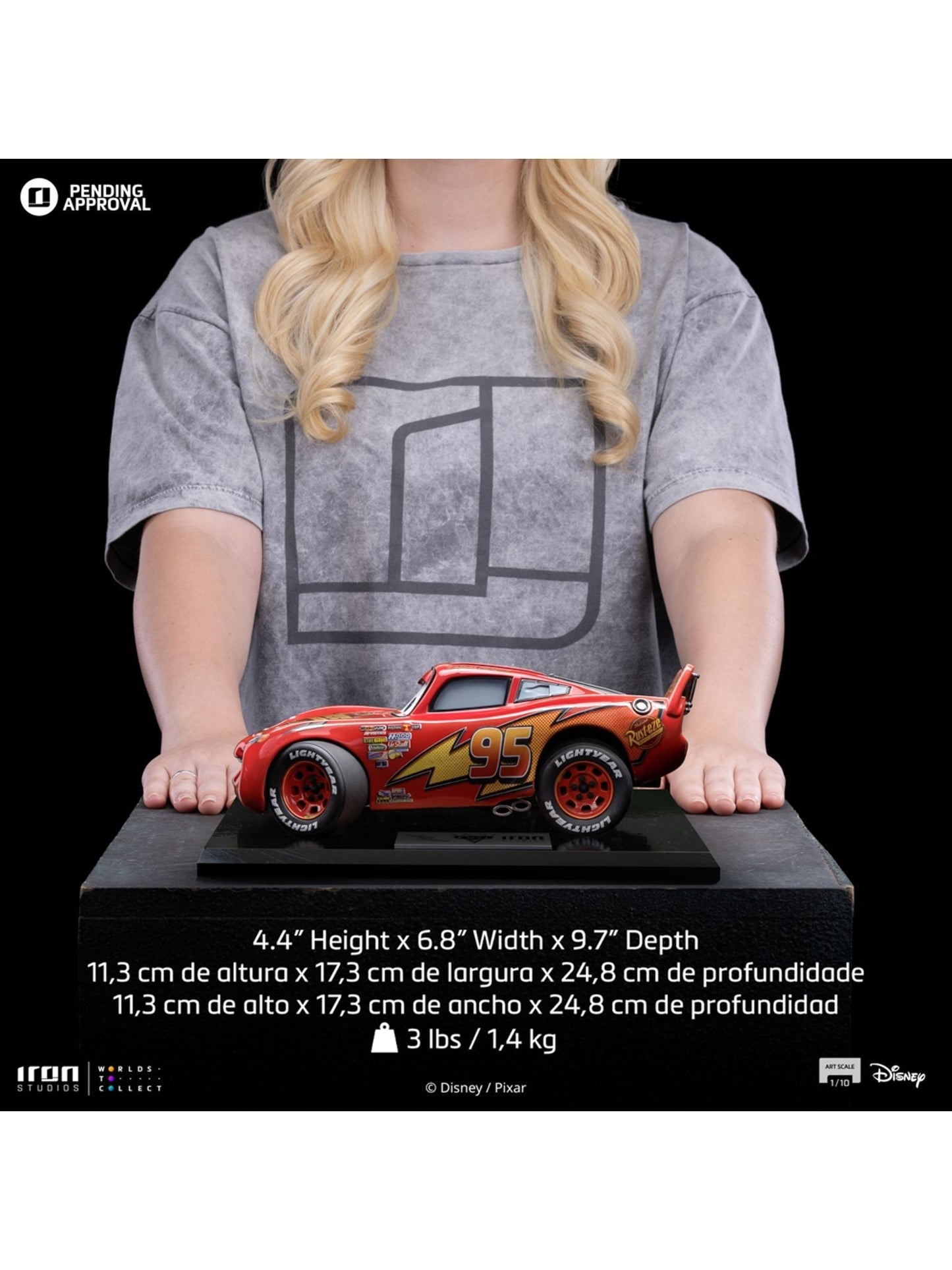 Disney Cars - Lightning McQueen 1/10 Statue by Iron Studios