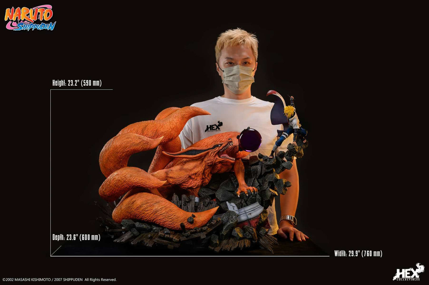 NAMIKAZE MINATO VS KURAMA Statues by HEX Collectibles