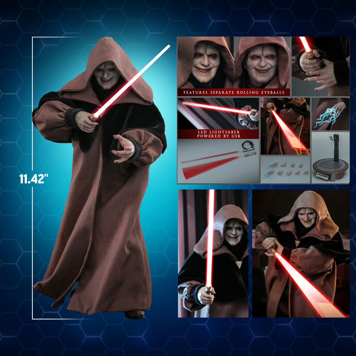 Darth Sidious Sixth Scale Figure by Hot Toys