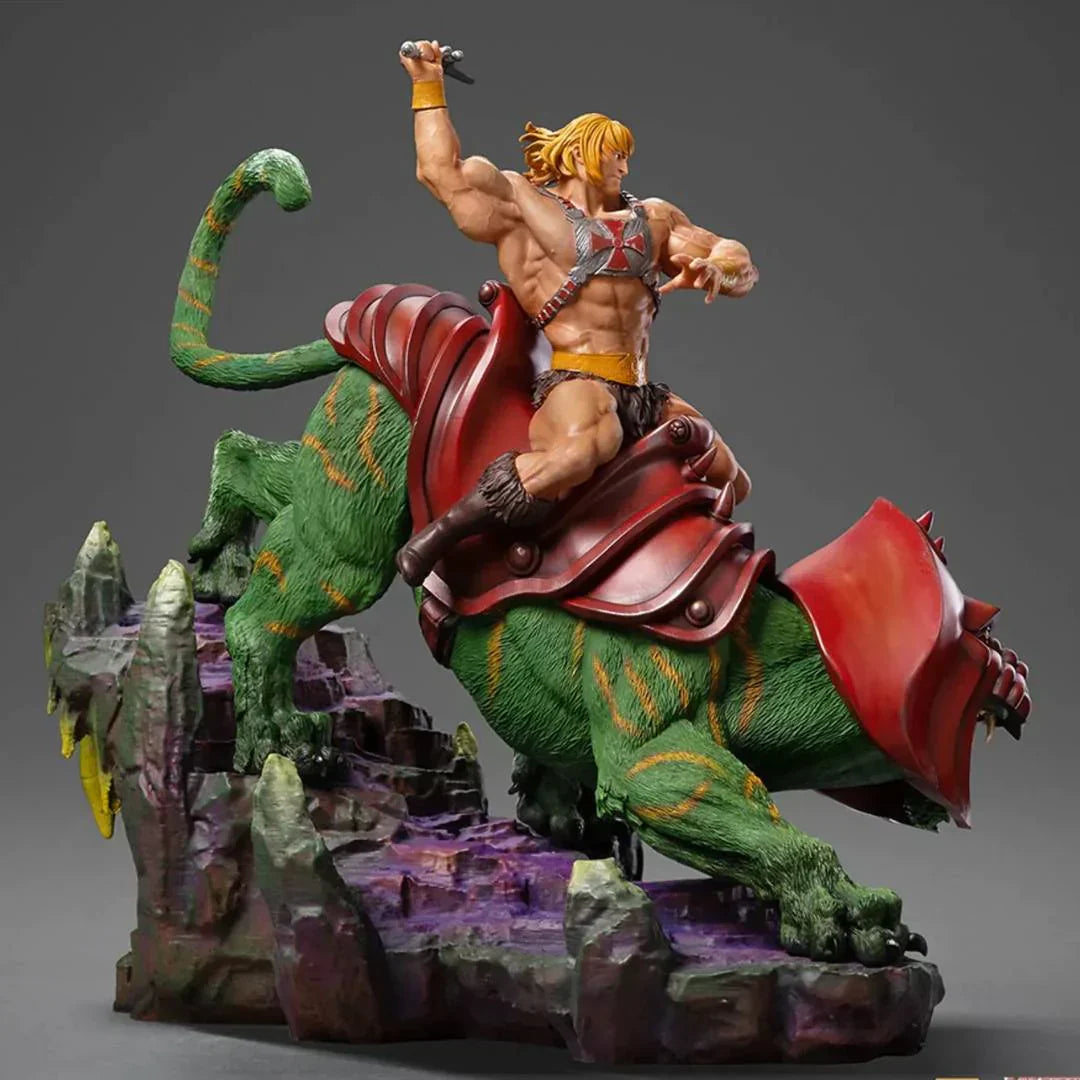 HE-MAN & BATTLE CAT Deluxe 1:10 Scale Statue by Iron Studios