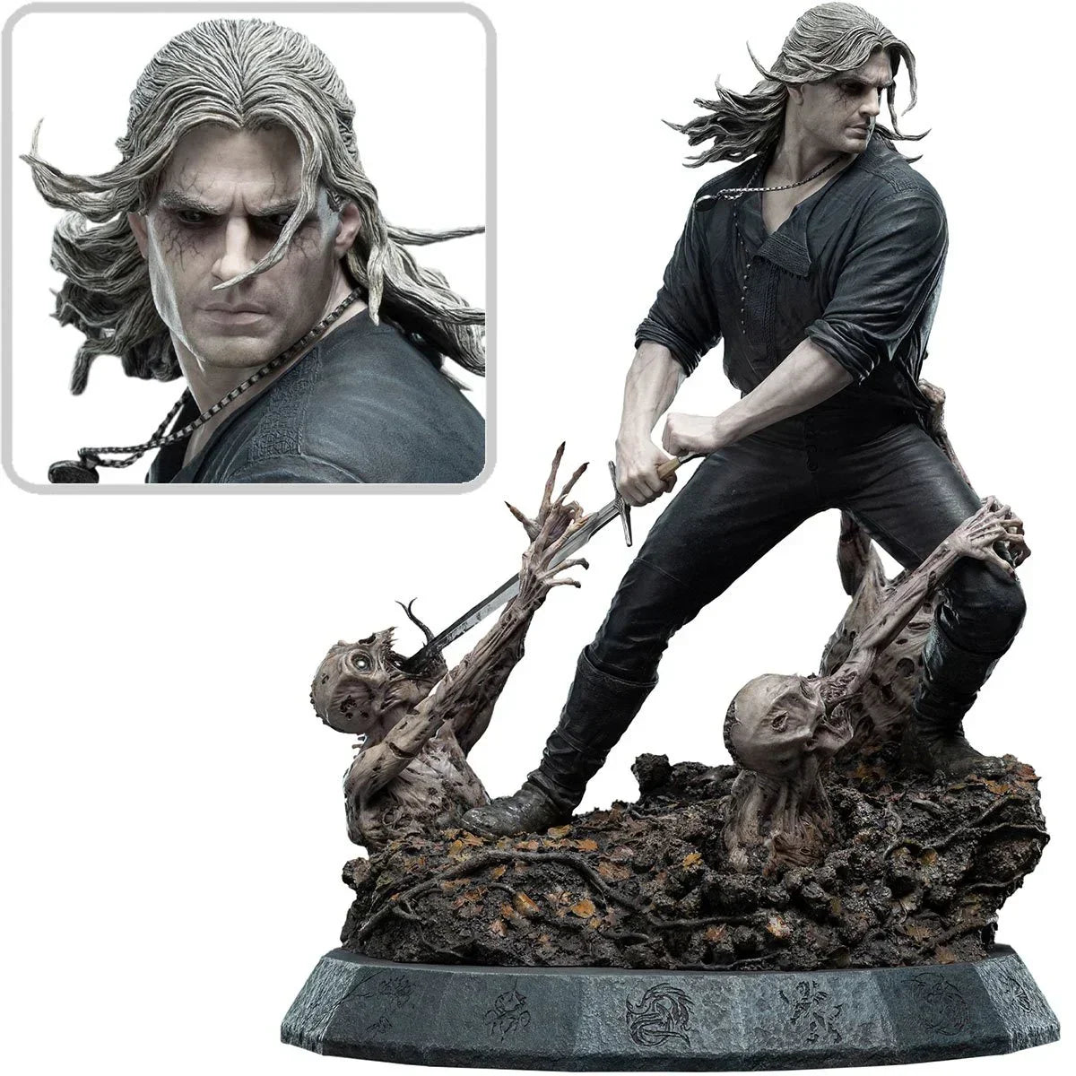 The Witcher Geralt The White Wolf Statue by Weta