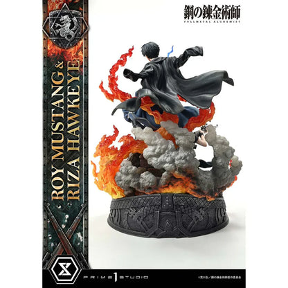 Fullmetal Alchemist Roy Mustang & Riza Hawkeye Dx Regular Version statue By Prime1 Studio