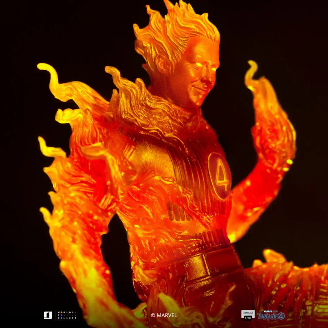 Human Torch Art Scale Statue By Iron Studios