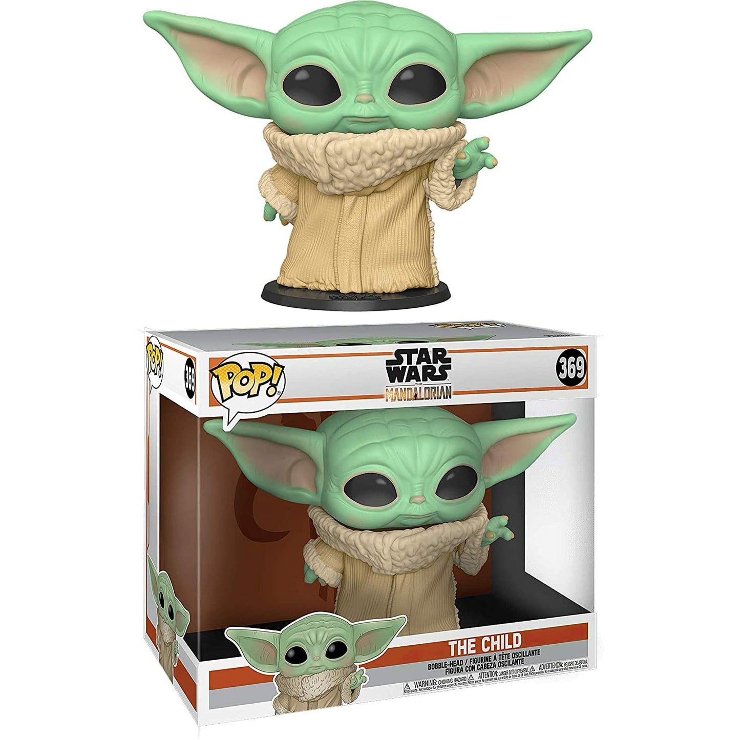 The Mandalorian POP! Star Wars The Child (Baby Yoda / Grogu) 10-Inch Vinyl Figure By Funko Pop!