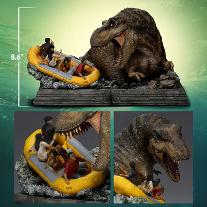 T-Rex River Attack Demi Art Scale Statue By Iron Studios