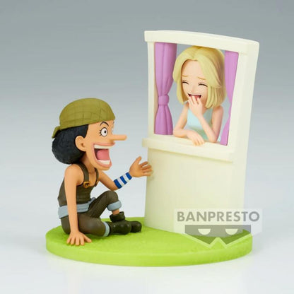 One Piece World Collectible  Usopp & Kaya Figure By Banpresto