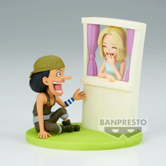 One Piece World Collectible  Usopp & Kaya Figure By Banpresto