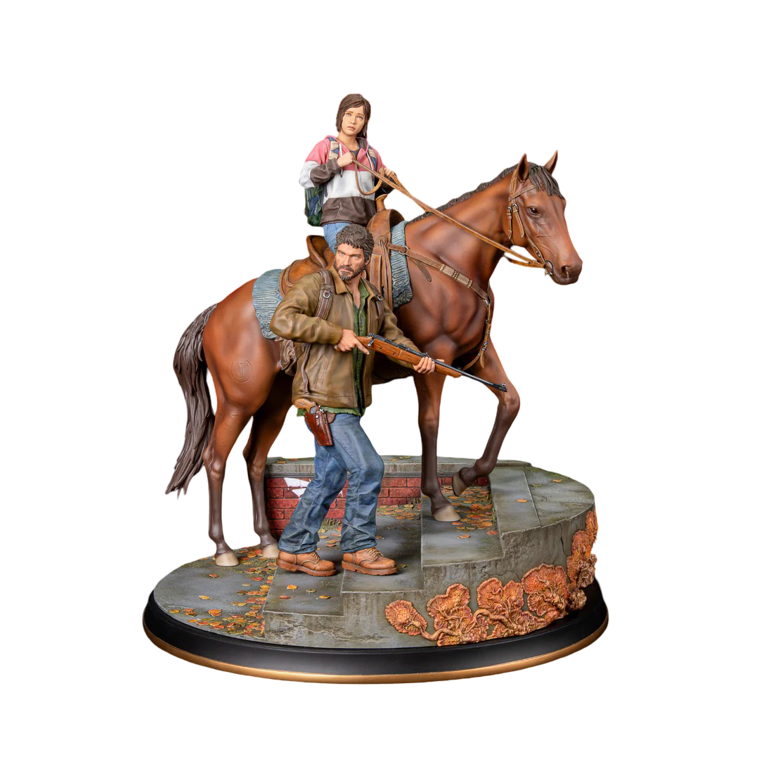 The Last of Us: Joel & Ellie on Horseback Premium Statue
