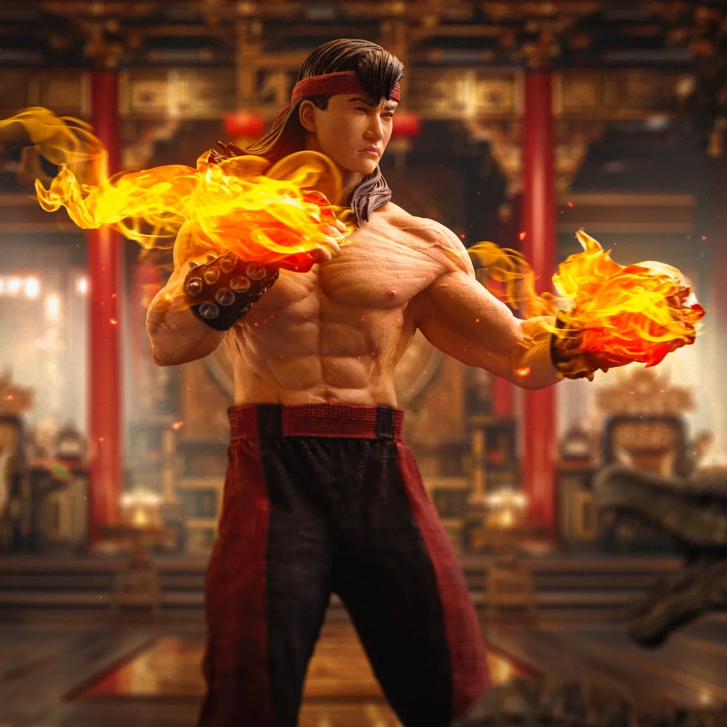Mortal Kombat Liu Kang Statue By Iron Studios