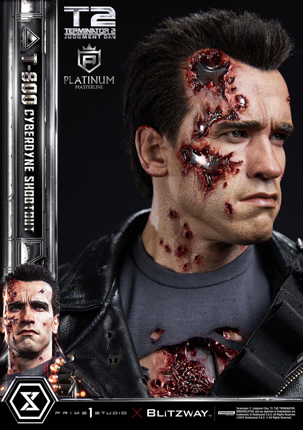 Terminator 2: Judgment Day T-800 Cyberdyne Shootout By Prime 1 Studio