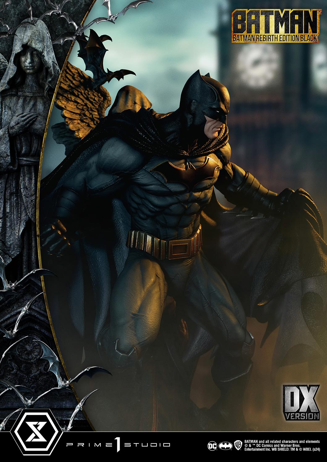 Batman Rebirth Edition (Black) DX Bonus Version Statue By Prime 1 Studio