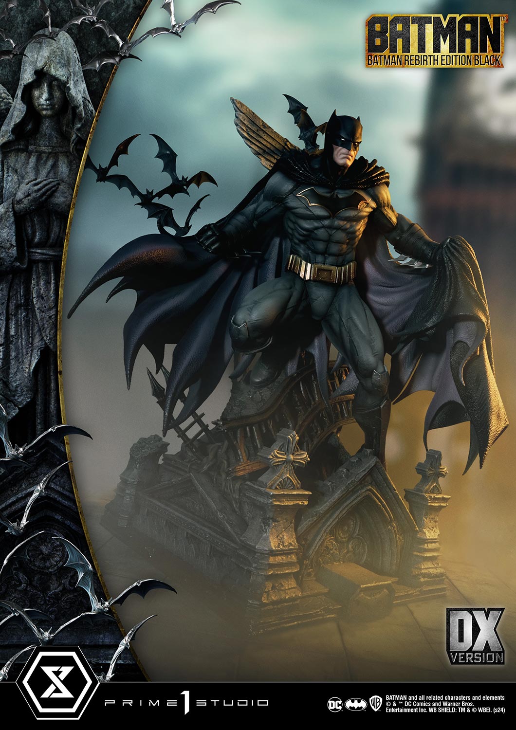 Batman Rebirth Edition (Black) DX Bonus Version Statue By Prime 1 Studio