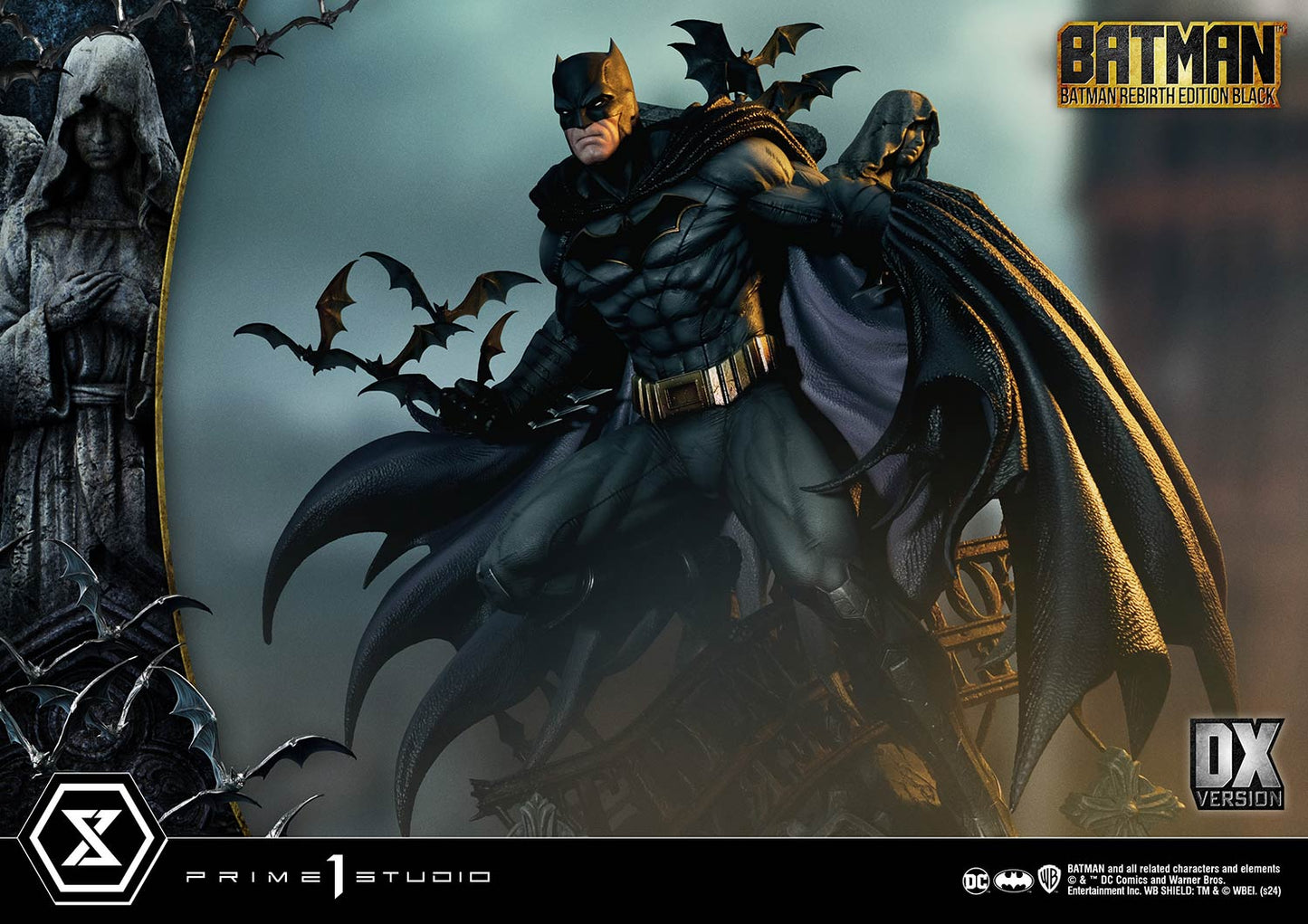 Batman Rebirth Edition (Black) DX Bonus Version Statue By Prime 1 Studio