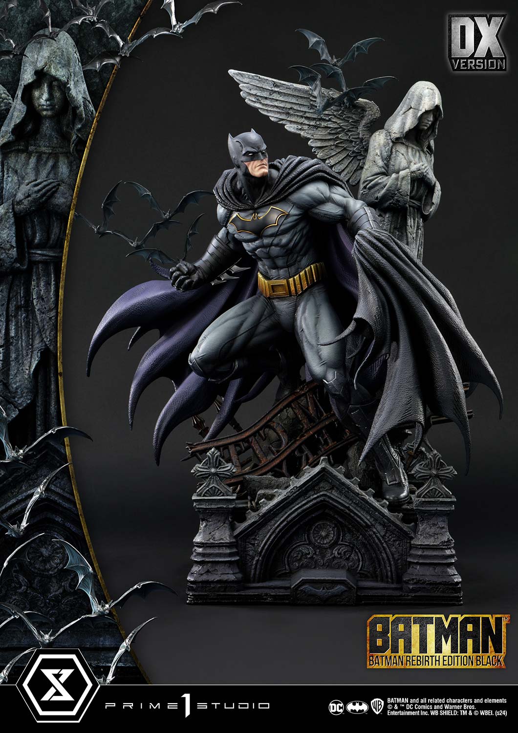Batman Rebirth Edition (Black) DX Bonus Version Statue By Prime 1 Studio