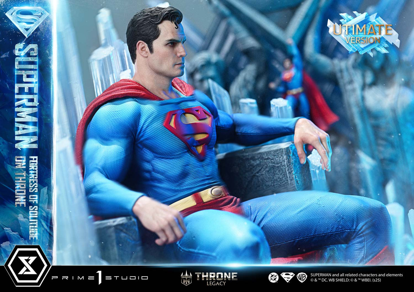 Superman Fortress of Solitude on Throne (Ultimate Bonus Version) Statue by Prime 1 Studio