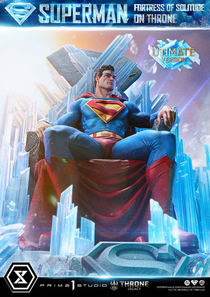 Superman Fortress of Solitude on Throne (Ultimate Bonus Version) Statue by Prime 1 Studio