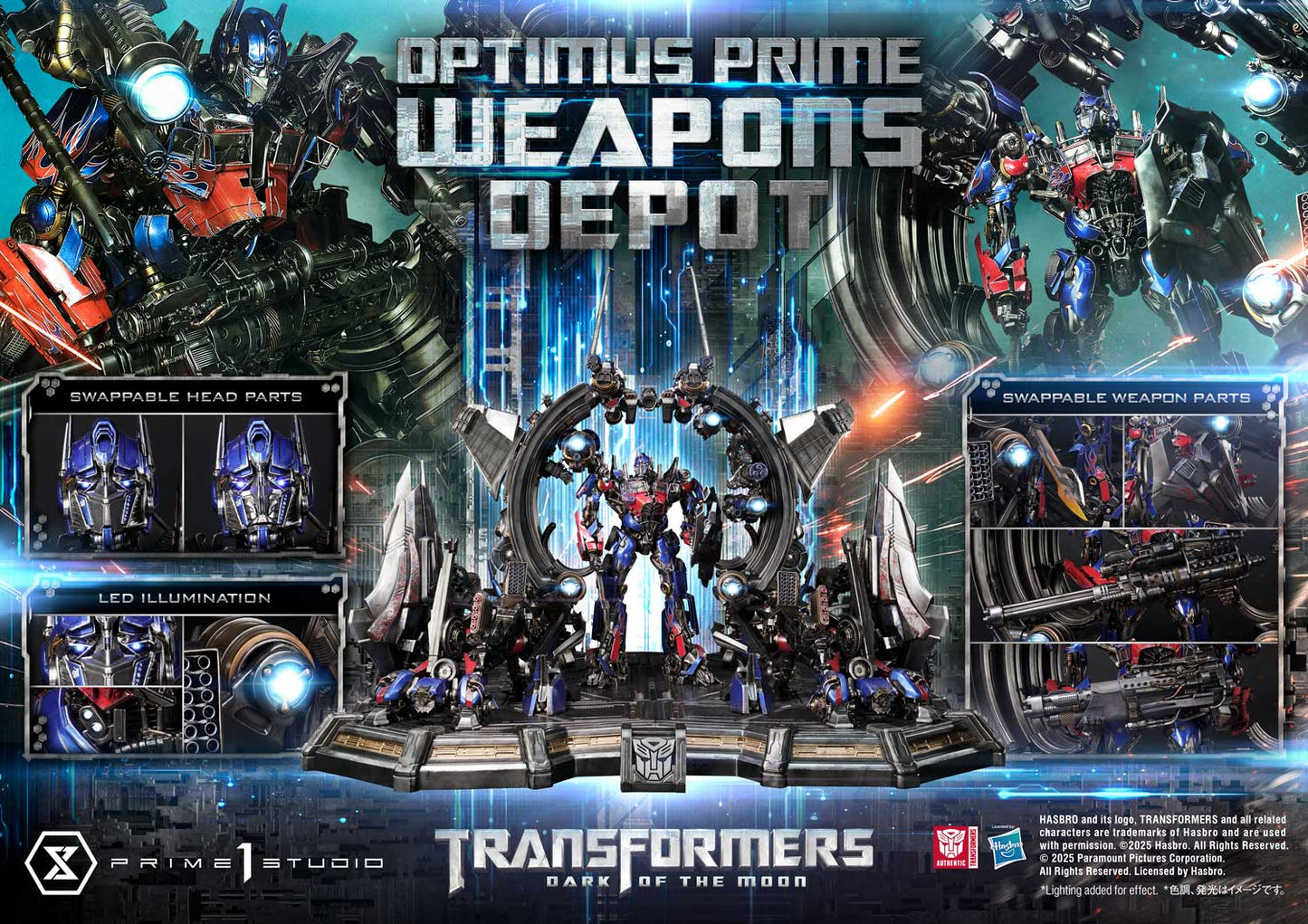 Transformers: DOTM Optimus Prime Weapons Depot (Bonus Version) by Prime 1 Studio