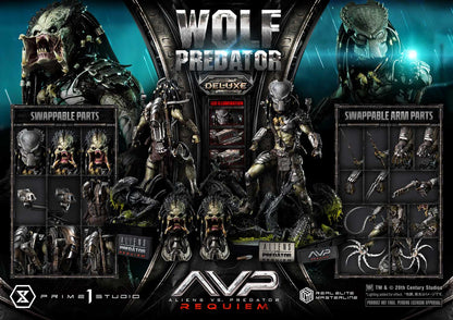 Wolf Predator (Aliens vs. Predator: Requiem) DX Bonus Version 1/3 Statue By Prime 1 Studio