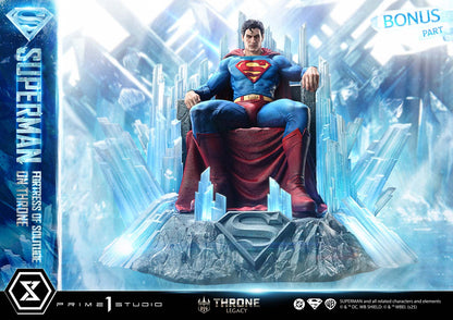 Superman Fortress of Solitude on Throne (Ultimate Bonus Version) Statue by Prime 1 Studio