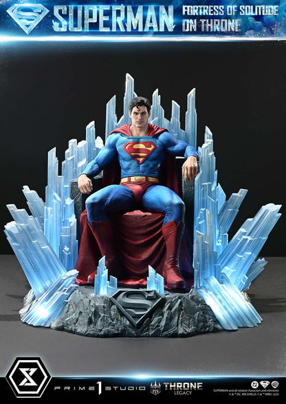 Superman Fortress of Solitude on Throne (Ultimate Bonus Version) Statue by Prime 1 Studio