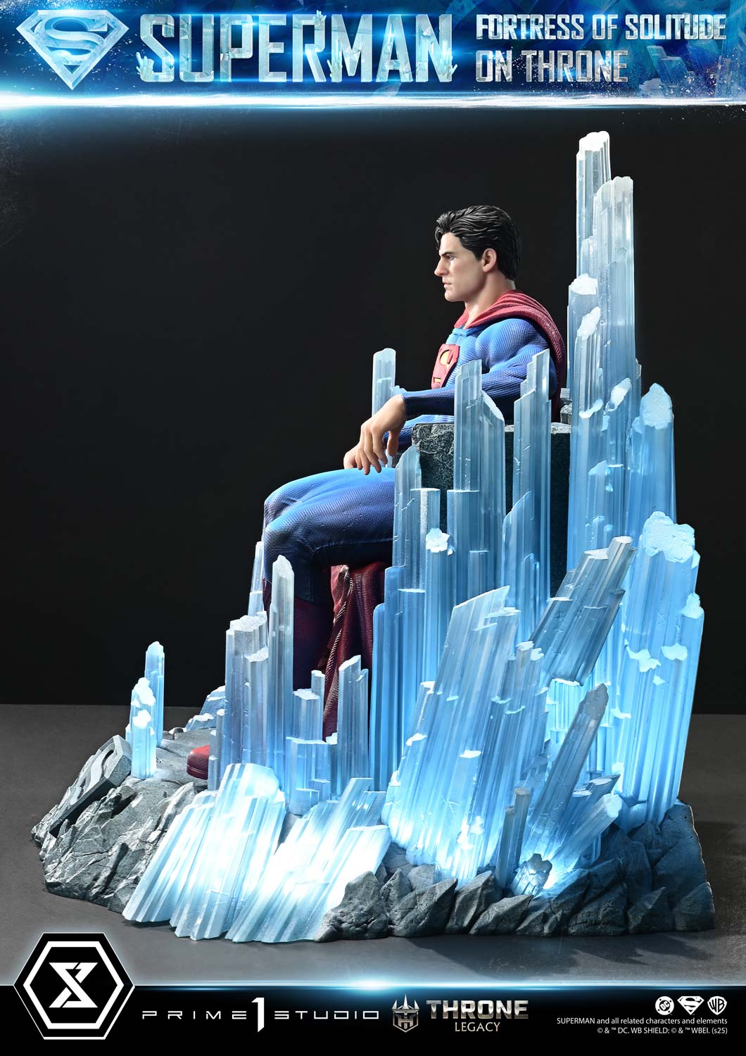 Superman Fortress of Solitude on Throne (Ultimate Bonus Version) Statue by Prime 1 Studio