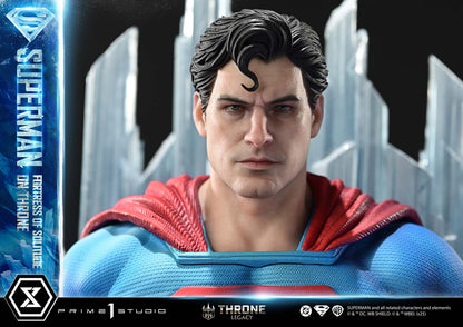 Superman Fortress of Solitude on Throne (Ultimate Bonus Version) Statue by Prime 1 Studio