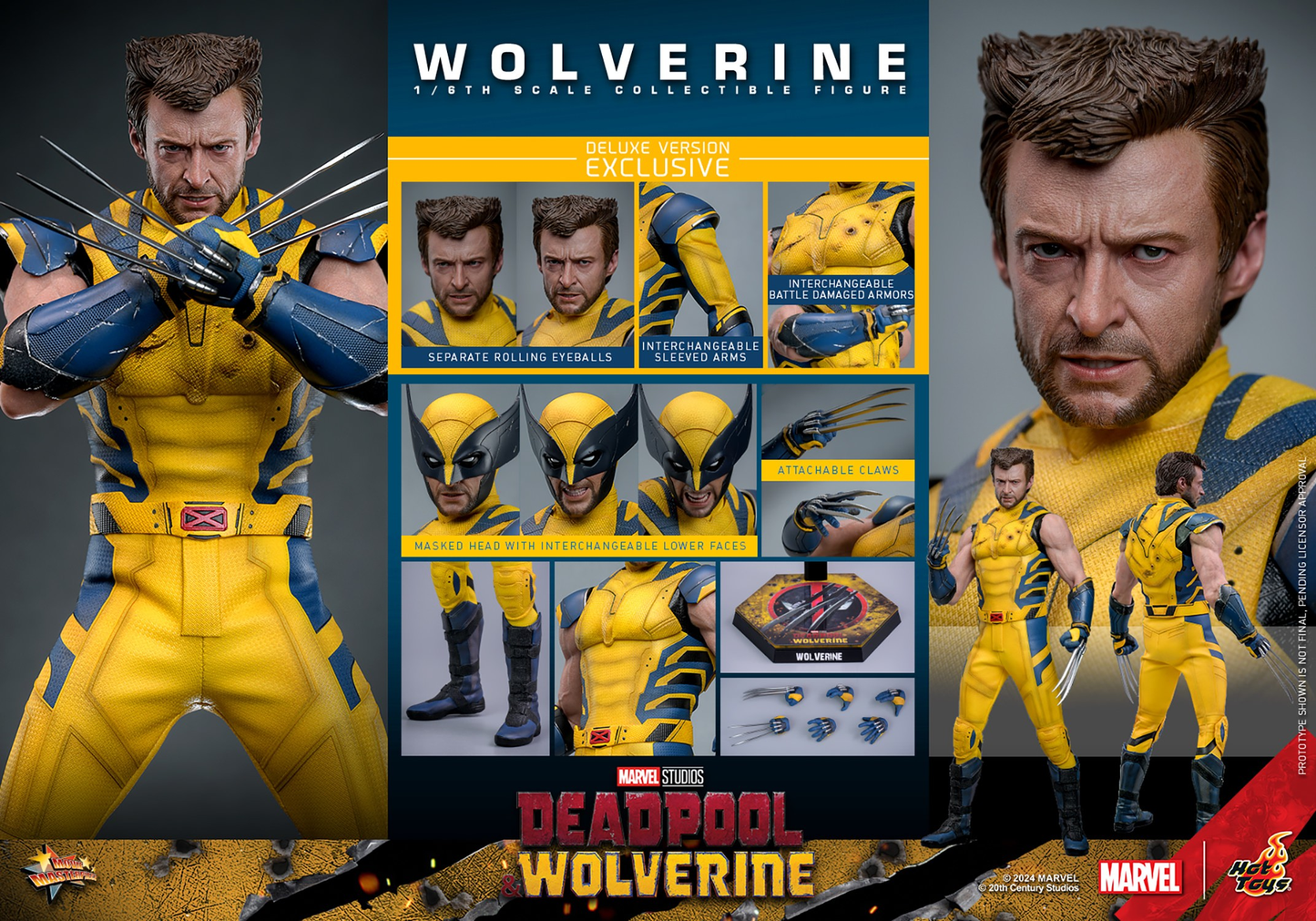 WOLVERINE (DELUXE VERSION) Sixth Scale Figure by Hot Toys