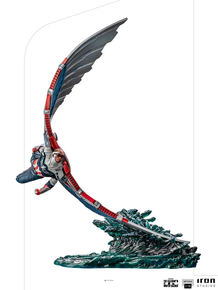 Captain America Sam Wilson (Deluxe) 1/10 Statue By Iron Studios