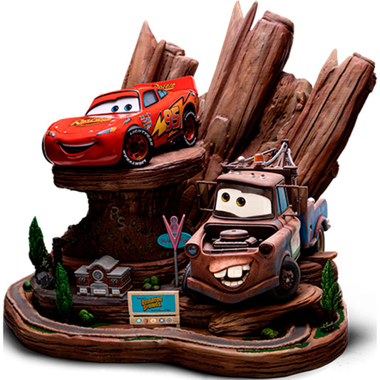 Deluxe 1:10 Scale Statue of Lightning McQueen & Tow Mater