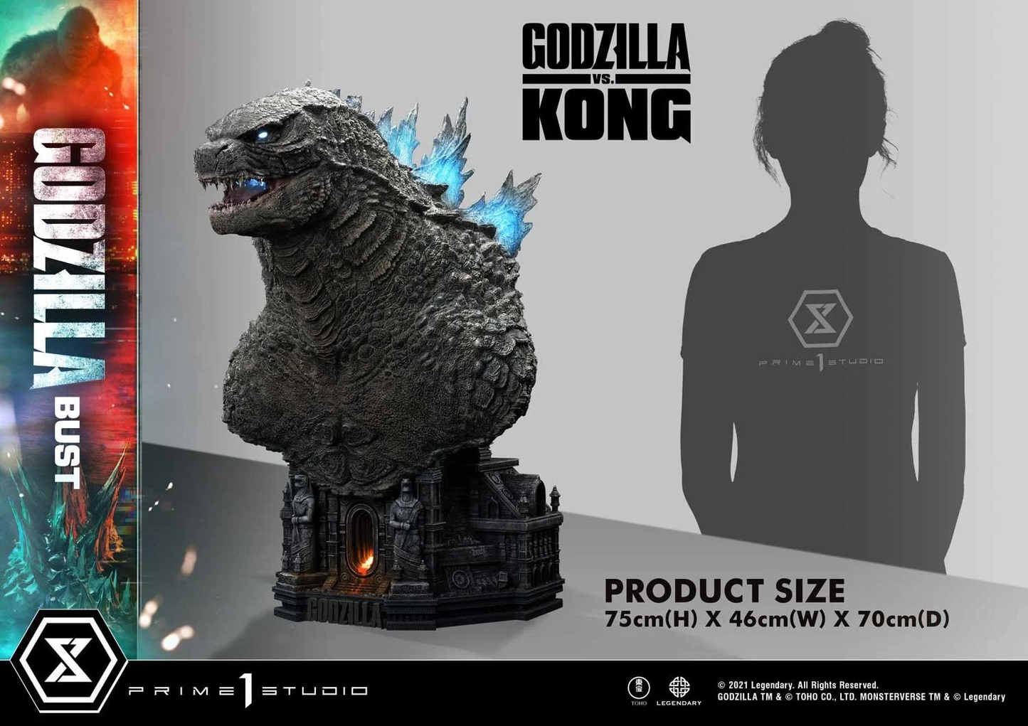 Godzilla Bust by Prime 1 Studio