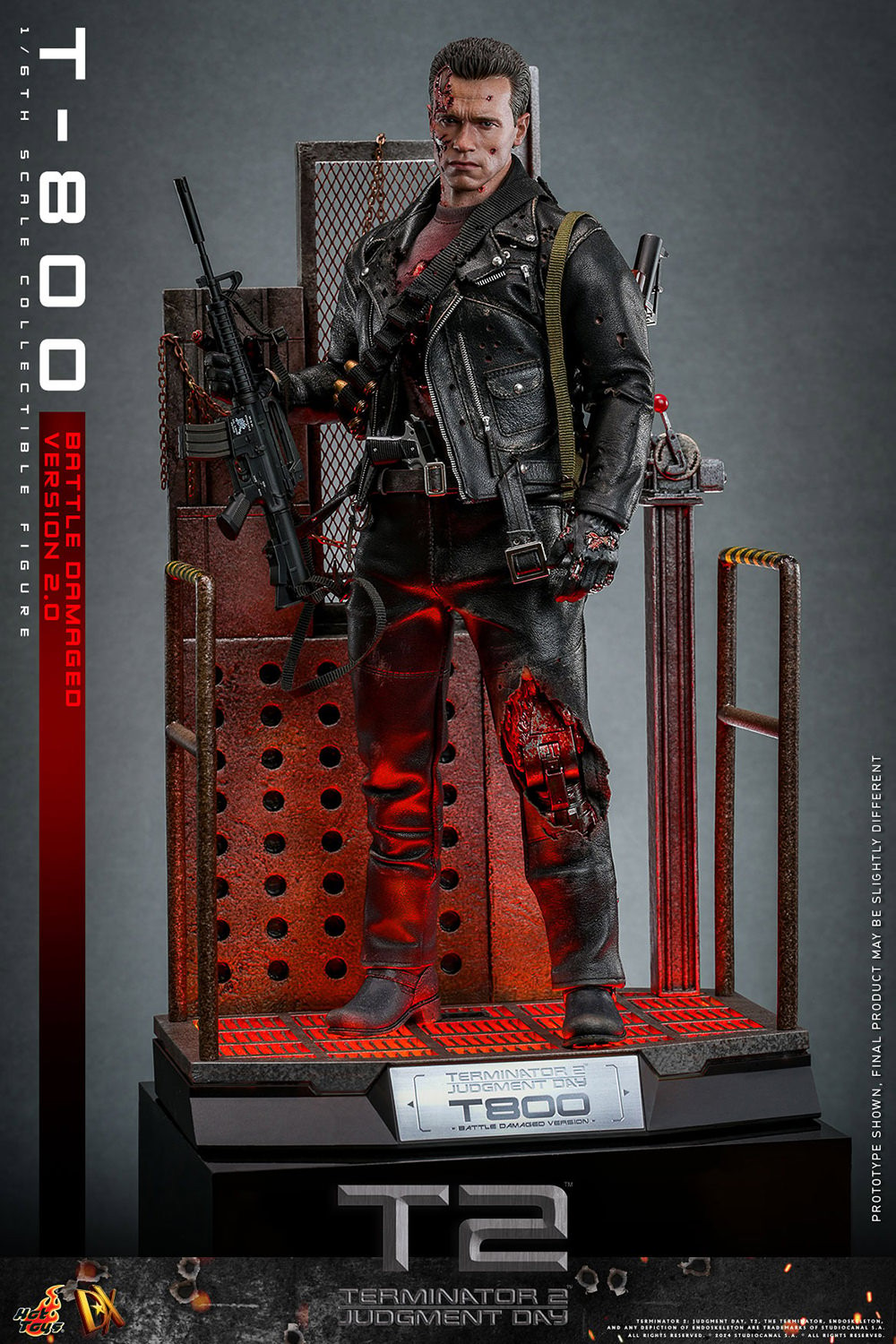 T-800 (BATTLE DAMAGED VERSION 2.0) Sixth Scale Figure by Hot Toys